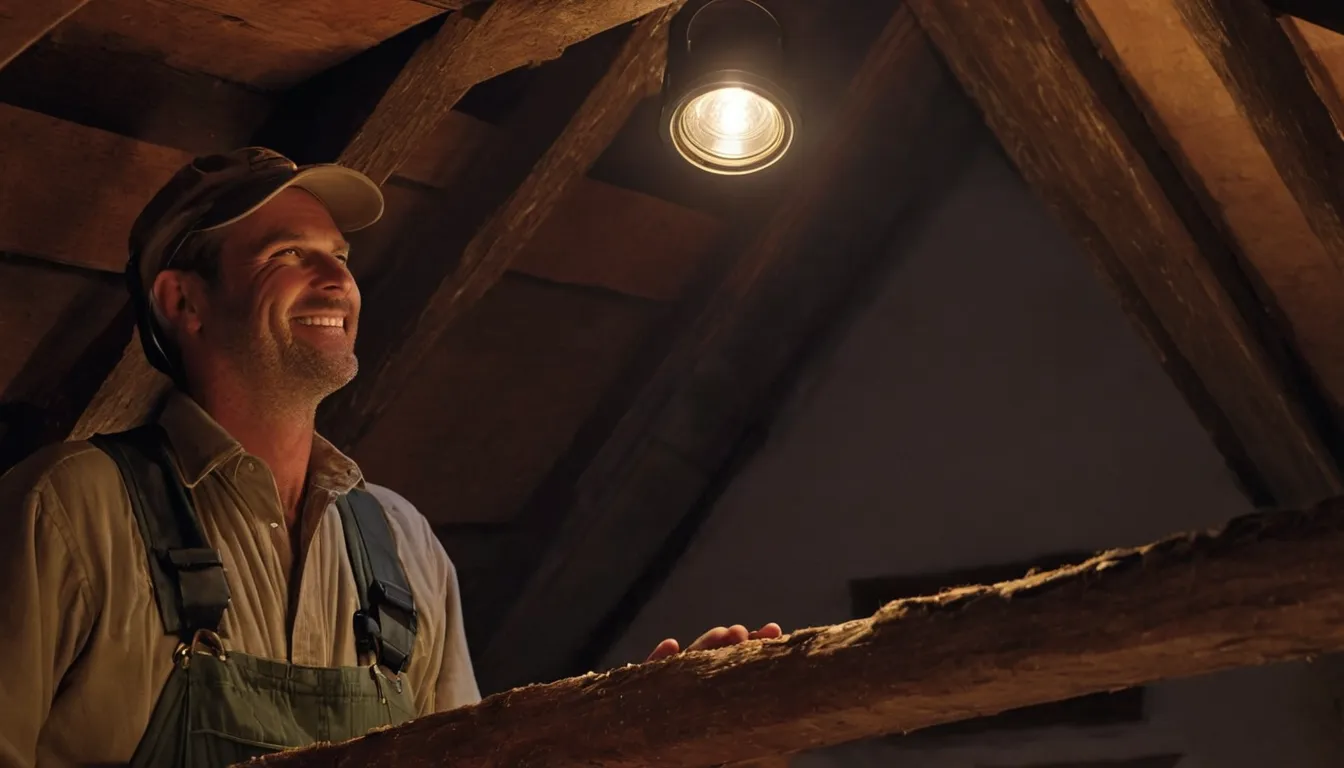 Independent provider inspecting an older home's attic and roofline for rodent and wildlife entry points near Eagle Harbor